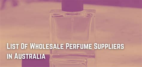 wholesale perfume suppliers australia